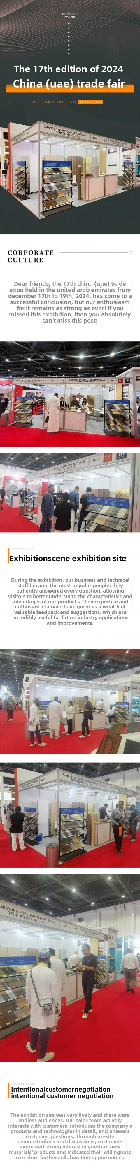 展會回顧2024年第十七屆中國 阿聯(lián)酋貿(mào)易博覽會Exhibition Review The 17th China-UAE Trade Fair 2024