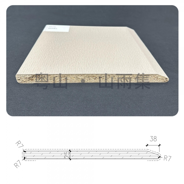 寬板鴨嘴邊 Wide Panel with Duckbill Edge